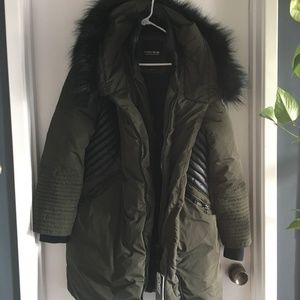 NOIZE mid length vegan parka